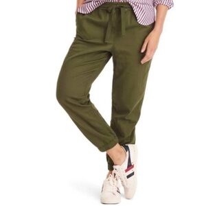 J. Crew Point Sur Green Drawstring Waist Jogger Pants Size 10